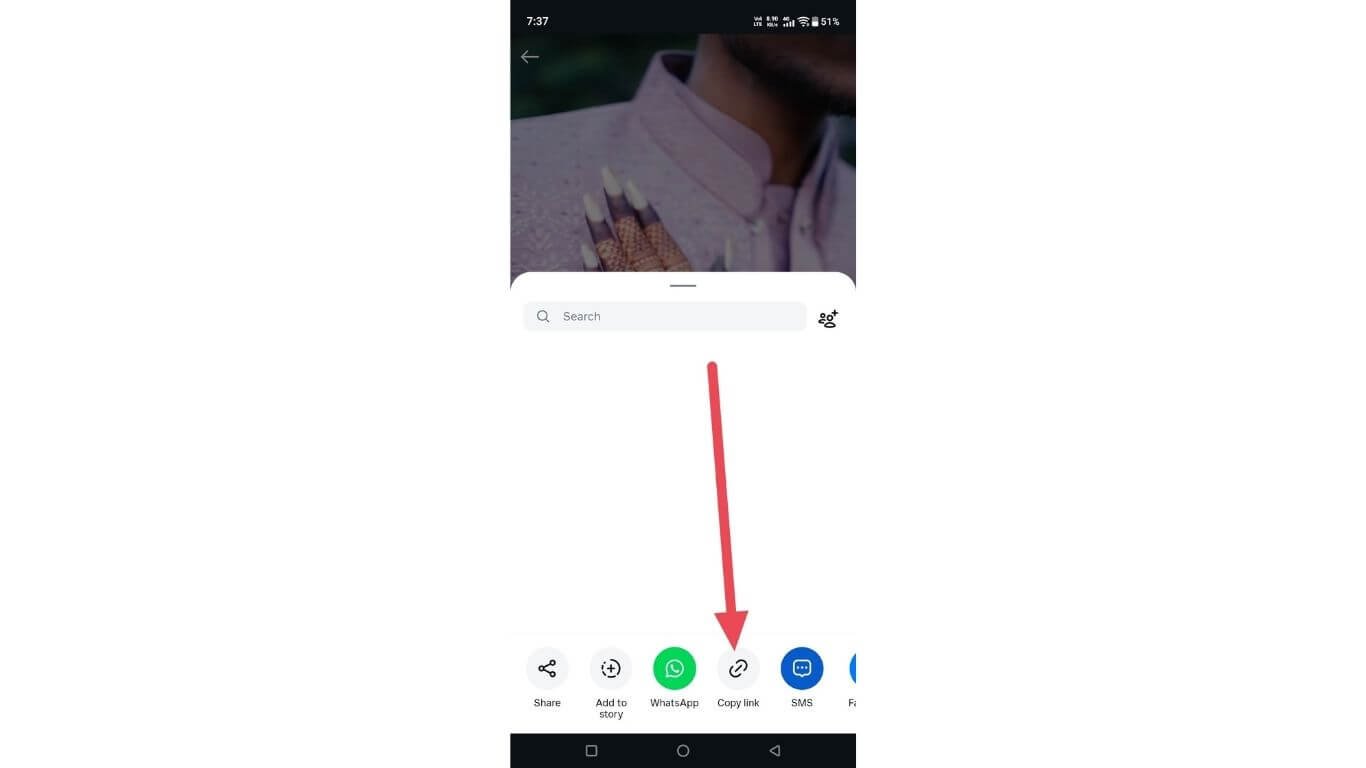 Copy Instagram audio URL from reels or videos